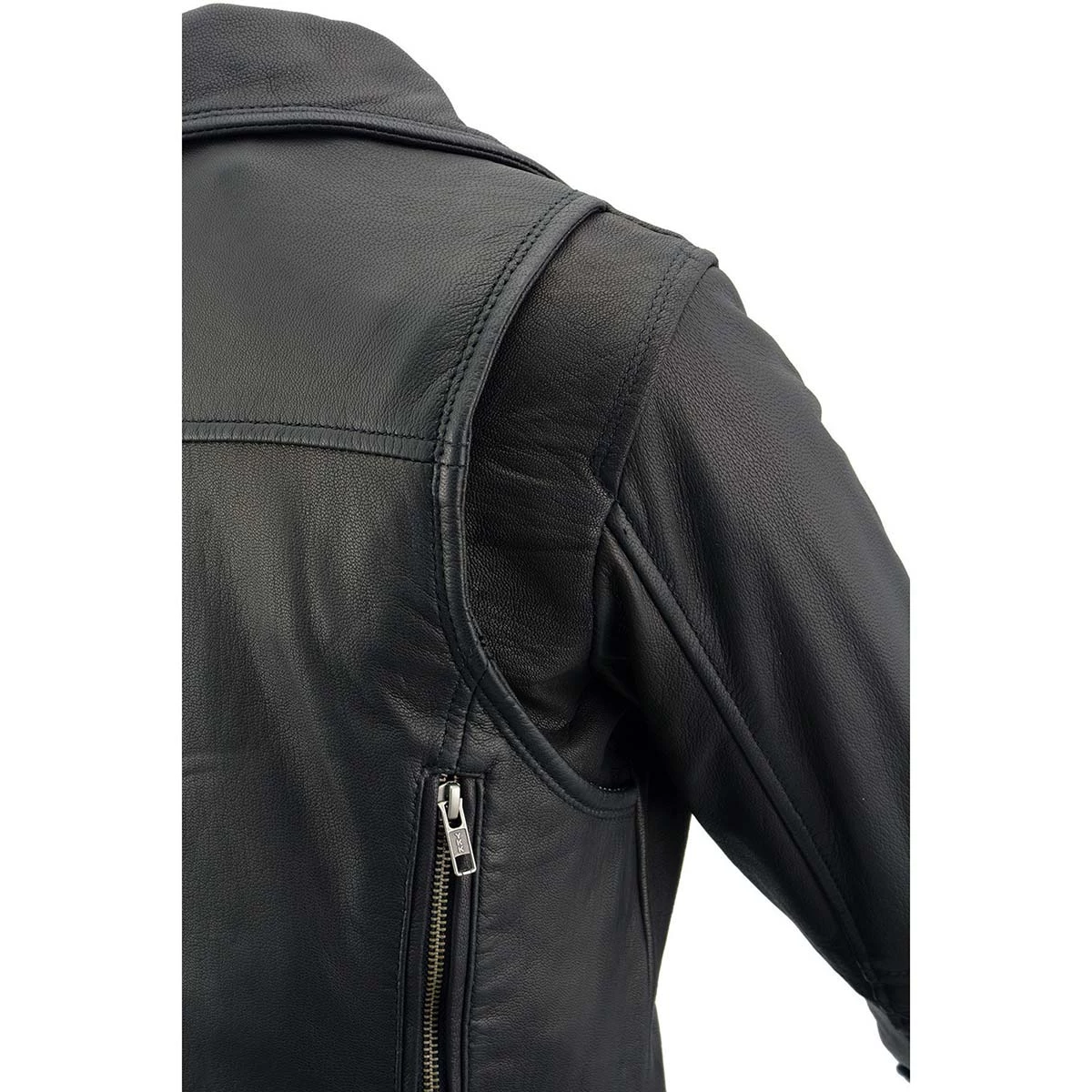 Milwaukee Leather MLL2581 Women's Black Leather Lightweight Long Length Vented Jacket