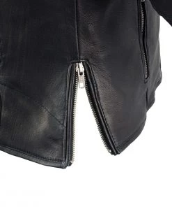 Milwaukee Leather MLL2581 Women's Black Leather Lightweight Long Length Vented Jacket