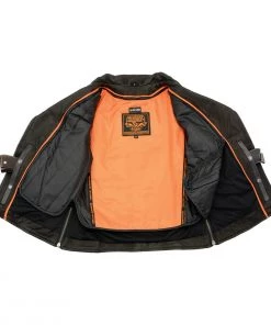 Milwaukee Leather MLL2581 Women's Black Leather Lightweight Long Length Vented Jacket