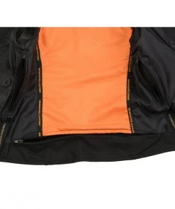 Milwaukee Leather MLL4502 Ladies Leather V Neck Zippered Vest With Rhinestone Bling Detail