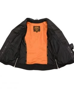 Milwaukee Leather MLL4503 Ladies Black Leather Vest With Riveted Lapel Collar