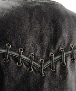 Milwaukee Leather MLL4526 Women's Classic Distressed Grey Leather Vest Motorcycle Vests