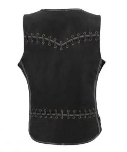 Milwaukee Leather MLL4526 Women's Classic Distressed Grey Leather Vest Motorcycle Vests