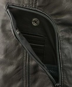 Milwaukee Leather MLL4575 Women's Black Leather Vest With Side Laces