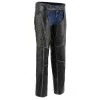 Motorycle Pants & Chaps Milwaukee Leather MLL6526 Women 'Laced' Distressed Grey Leather Chaps
