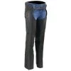 Milwaukee Leather MLL6535 Women's Black Lightweight Hip Set Leather Chaps Motorycle Pants & Chaps