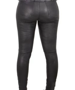 Motorycle Pants & Chaps Milwaukee Leather MLL6690'Sandy' Women’s Black Lambskin Stretch Leather Pants