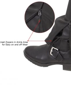 Motorycle Pants & Chaps Milwaukee Leather MLL6690'Sandy' Women’s Black Lambskin Stretch Leather Pants