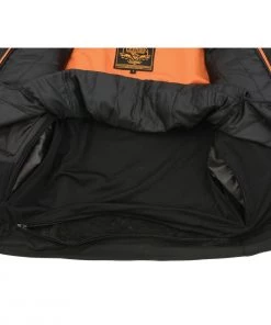 Cool-Tec Jackets Milwaukee Leather MLM1506 Men's'Cool-Tec' Black Leather Jacket With Utility Pockets