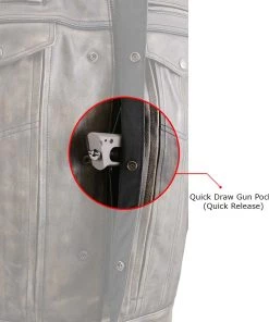 Leather Motorcycle Jackets Milwaukee Leather MLM1508 Men's Distress Brown Leather Jacket With Utility Pockets