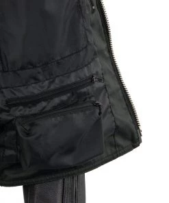 Leather Motorcycle Jackets Milwaukee Leather MLM1513SET Men's Black'Heated' Leather Vented Scooter Jacket (Battery Pack Included)