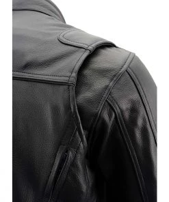 Milwaukee Leather MLM1514SET Men's Black ‘ALL SEASONS’ Leather Jacket With Heated And Cool-Tec Technology