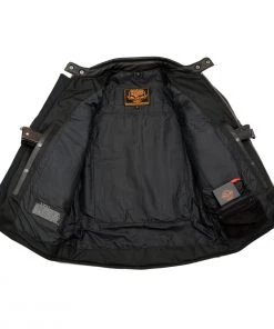 Milwaukee Leather MLM1514SET Men's Black ‘ALL SEASONS’ Leather Jacket With Heated And Cool-Tec Technology