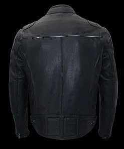 Milwaukee Leather MLM1514SET Men's Black ‘ALL SEASONS’ Leather Jacket With Heated And Cool-Tec Technology
