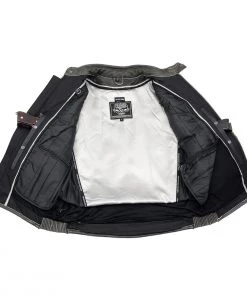 Milwaukee Leather MLM1536 Men's Vintage Grey'Triple Vent' Leather Jacket Leather Motorcycle Jackets