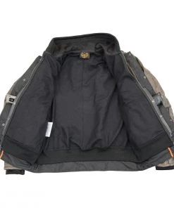 Milwaukee Leather MLM1538 Men's Distressed Brown Leather ‘Utility Pocket’ Vented Jacket With Removable Hoodie Motorcycle Vests