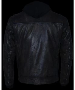 Milwaukee Leather MLM1538 Men's Distressed Brown Leather ‘Utility Pocket’ Vented Jacket With Removable Hoodie Motorcycle Vests