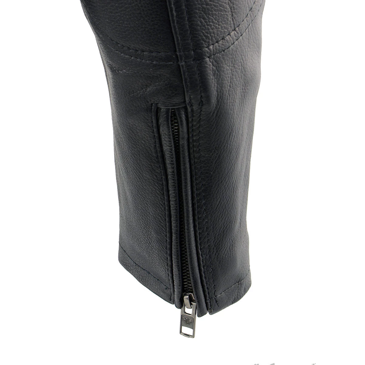 Leather Motorcycle Jackets Milwaukee Leather MLM1560 Men's Long Body Vented Black Leather Jacket