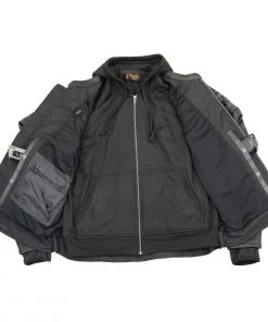 Milwaukee Leather MLM1563 Men's Black Leather Jacket With Reflective Skulls Leather Motorcycle Jackets