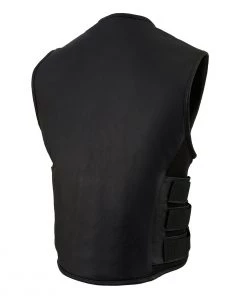Motorcycle Vests Milwaukee Leather MLM3500 Men's ‘SWAT’ Style Black Leather MC Vest
