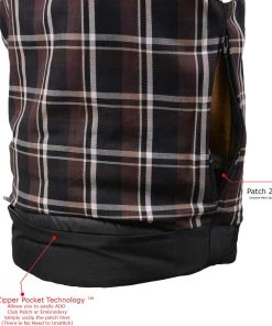 Motorcycle Vests Milwaukee Leather MLM3519 Men's'Vintage Crazy Horse Brown' Leather Club Style Vest