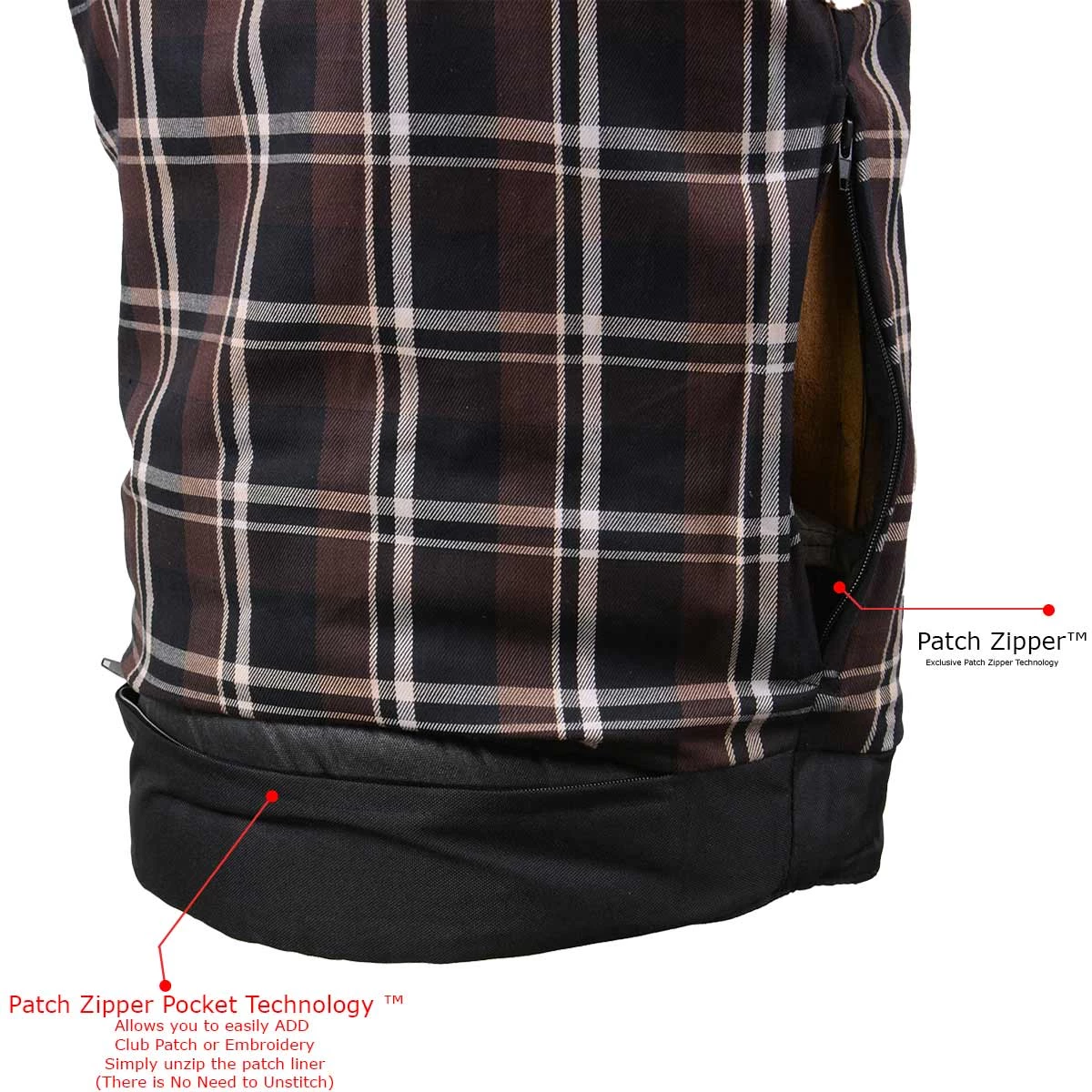 Milwaukee Leather MLM3518 Men's Vintage Crazy Horse Brown Leather Snap Front Vest Motorcycle Vests