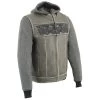 Leather Motorcycle Jackets Milwaukee Leather MLM3562 Men's '2 In 1' Distressed Grey Leather Vest With Reflective Skulls