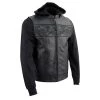 Milwaukee Leather MLM3563 Men's '2 In 1' Black Leather Vest With Reflective Skulls Leather Motorcycle Jackets