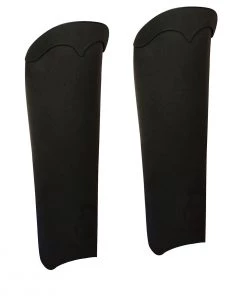Milwaukee Leather MLM5555 Unisex Black Leather Half Chaps With Back Zipper Motorcycle Pants & Chaps