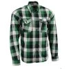 Riding Gear NexGen MNG11636 Men's Green And White Long Sleeve Cotton Flannel Shirt