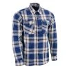 Riding Gear NexGen MNG11645 Men's Blue With White And Maroon Long Sleeve Cotton Flannel Shirt