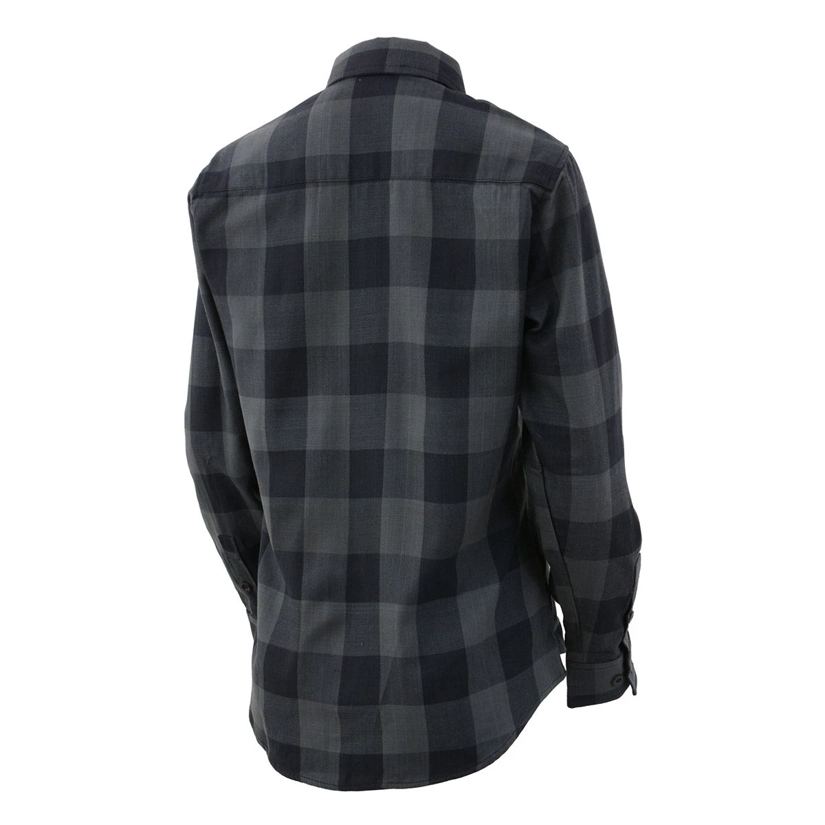 NexGen MNG21608 Women's Dark Gray And Black Long Sleeve Cotton Flannel Shirt Flannel Shirts