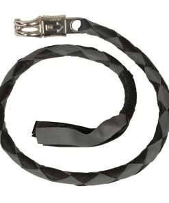 Milwaukee Leather MP7900 Black And Grey 'Get Back' Motorcycle Whip Riding Gear
