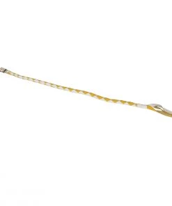 Milwaukee Leather MP7900 White And Yellow 'Get Back' Motorcycle Whip Riding Gear