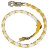 Milwaukee Leather MP7900 White And Yellow 'Get Back' Motorcycle Whip Riding Gear