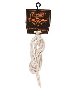 Milwaukee Leather MP7910 White Replacement Leather Side Lacing 72 Inch Long Riding Gear