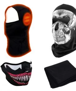 Milwaukee Leather Gift Box 1 MP7922FMSET Black 'Heated' Balaclava And ZanHead Gear Products