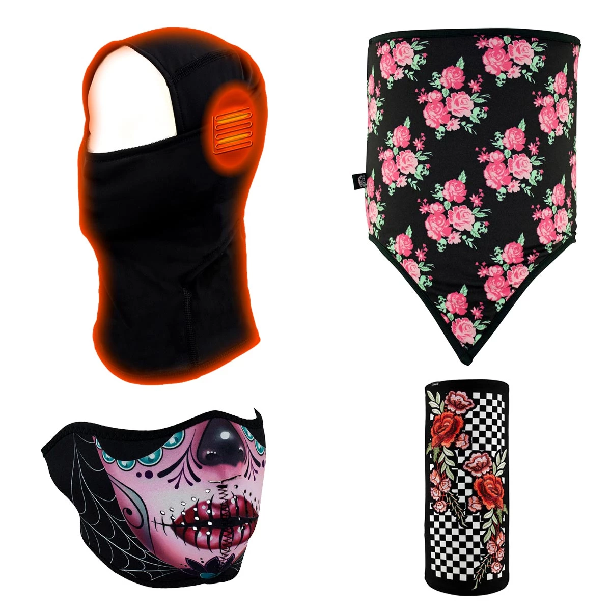 Milwaukee Leather Gift Box 3 Ladies MP7922FMSET Black 'Heated' Balaclava And ZanHead Gear Products