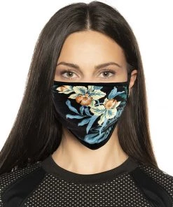 Milwaukee Performance Riding Gear Milwaukee Leather (Multi-Pack) MP7924FM Ladies 'Floral Print' 100 % Cotton Protective Face Mask With Optional Filter Pocket