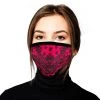 Milwaukee Performance Milwaukee Leather FMD1012 Ladies 'Paisley Pink' 100 % Cotton Protective Face Mask With Optional Filter Pocket