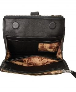 Milwaukee Performance Riding Gear Milwaukee Leather MP8800 Women's Black Leather Studded Shoulder Bag