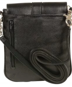 Riding Gear Milwaukee Leather MP8805 Women's Black Small Leather Studded Shoulder Bag