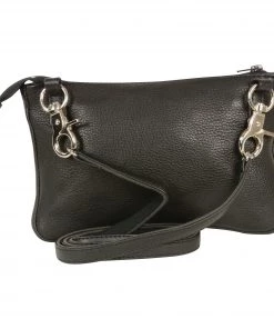 Milwaukee Leather MP8820 Ladies Black Zipper Closure Belt Or Shoulder Bag Riding Gear