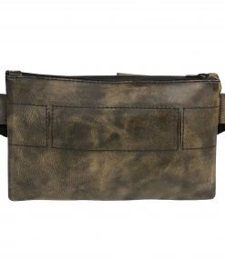 Riding Gear Milwaukee Leather MP8825 Women's Distress Brown Leather Belt Bag