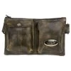 Riding Gear Milwaukee Leather MP8825 Women's Distress Brown Leather Belt Bag