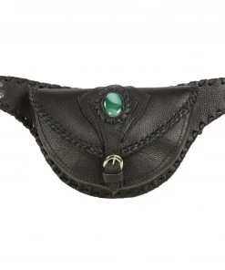 Milwaukee Leather MP8835 Women's Black Lather'Braided' Hip Belt Bag