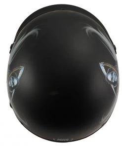 Milwaukee Performance Helmets Riding Gear Milwaukee Helmets MPH9778 Matte Black'Grim Reaper' DOT Half Helmet