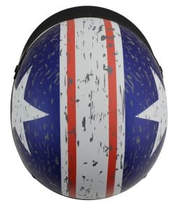 Milwaukee Performance Helmets Riding Gear Milwaukee Helmets MPH9781 Black 'Vintage Star' DOT Half Helmet