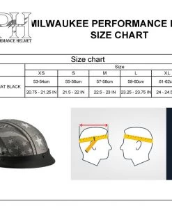 Milwaukee Performance Helmets Milwaukee Helmets MPH9782 Black'Vintage Grey Stars And Stripes' DOT Half Helmet Riding Gear