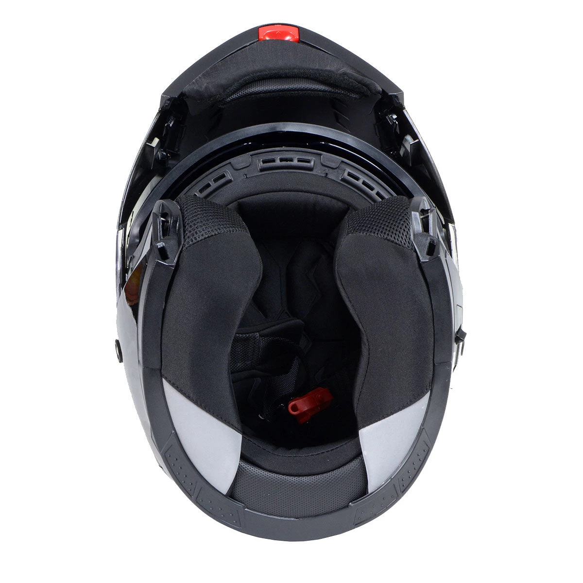 Milwaukee Performance Helmets Milwaukee Helmets MPH9803DOT 'Ionized' Matte Black Advanced Modular Motorcycle Helmet With Drop Down Visor